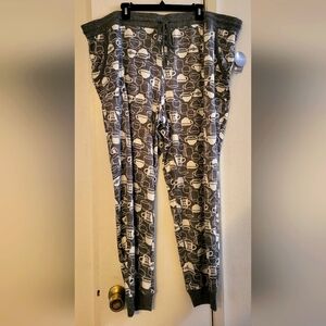 Secret Treasures Womens Pajama Pants/Lounge 3X Plus Pull On Coffee Mugs